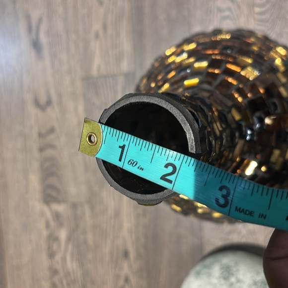 Vintage Mosaic Glass textured Vase - Picture 13 of 15